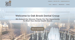 Desktop Screenshot of oakbrookdentalgroup.com