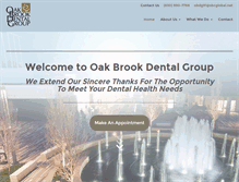 Tablet Screenshot of oakbrookdentalgroup.com